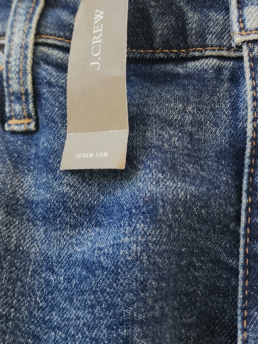 J. Crew Women's Relaxed Dark Blue Washed Jeans
